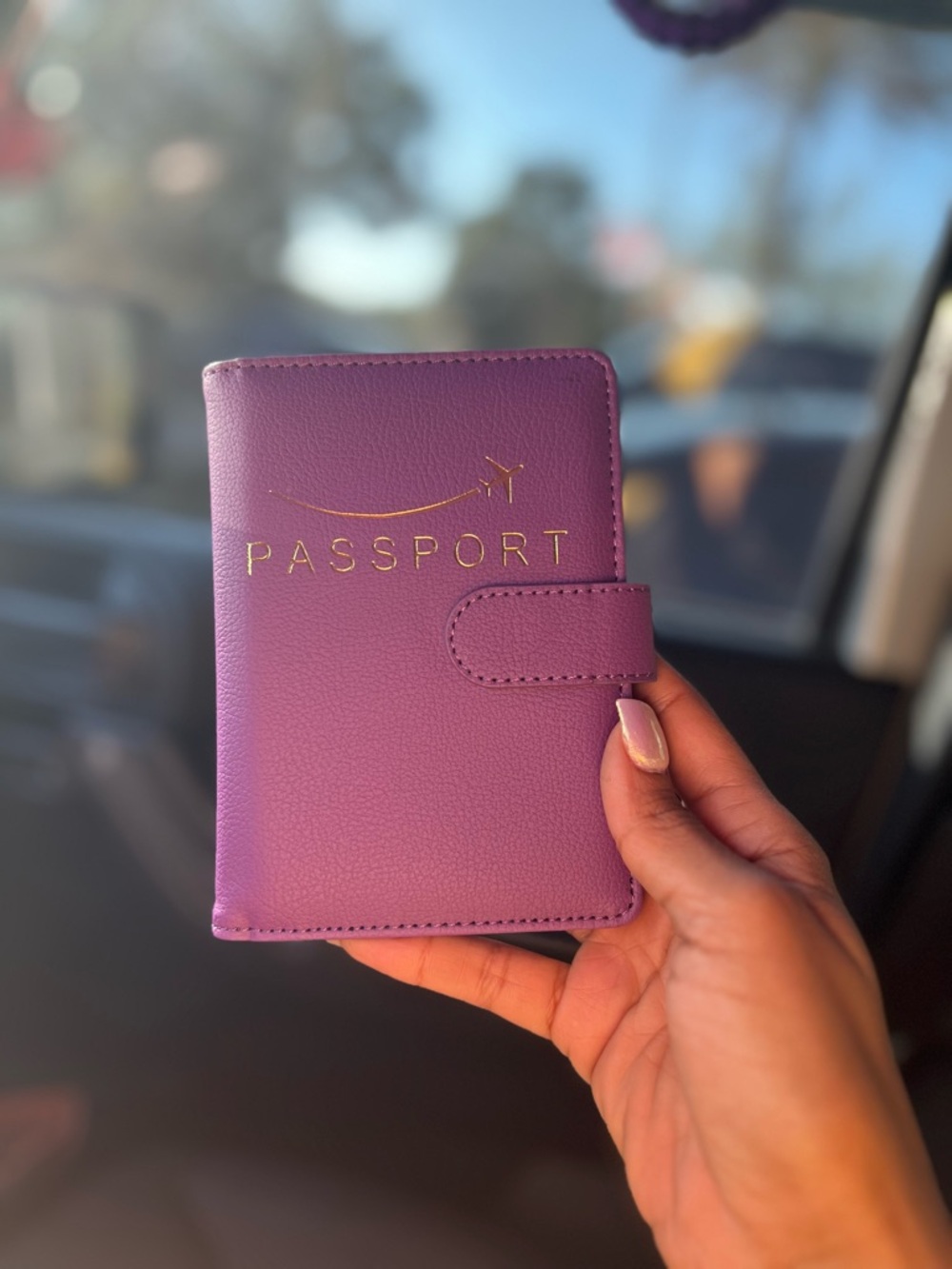 Passport Cover Wallet - Purple
